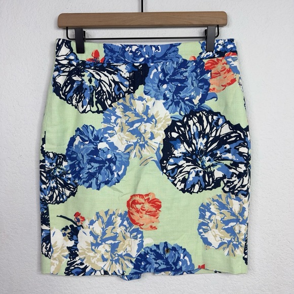 J. Crew Dresses & Skirts - J.Crew Skirt Womens  Petite 4 Floral Knee Length Pencil Preppy Romantic‎ Career